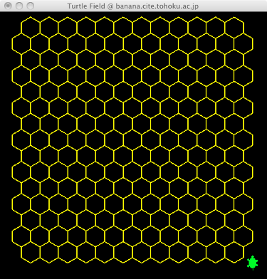 c-turtle-graohics-hexagon-lattice